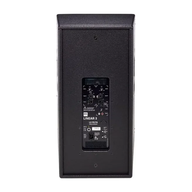 Panel trasero de conexiones de la caja activa HK Audio Linear 3