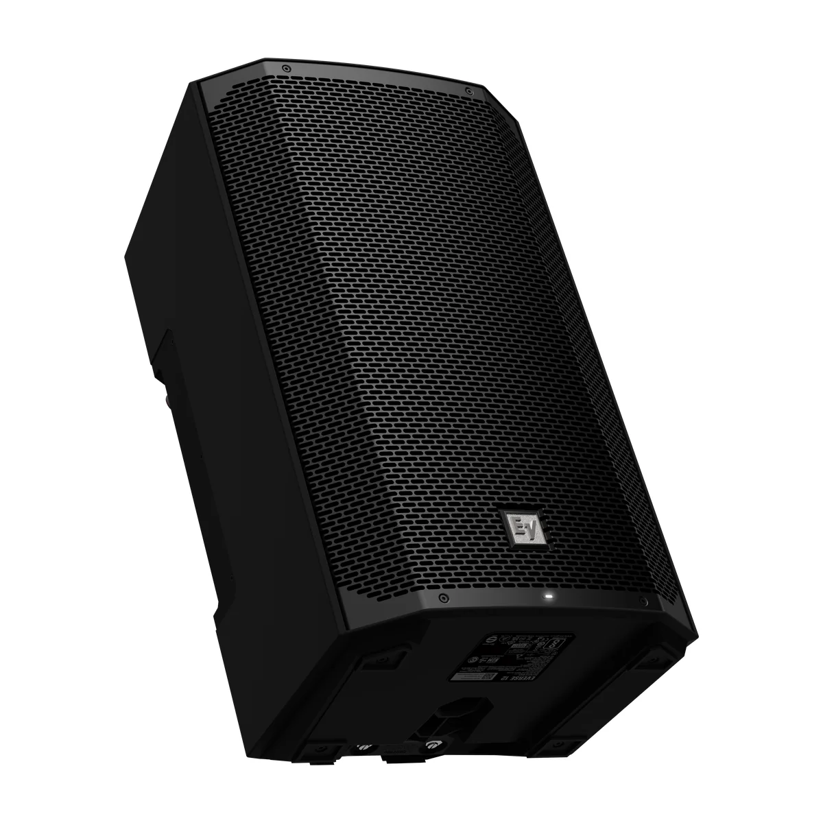 Electro-Voice EVERSE 12 apoyado inclinado en el suelo, como monitor