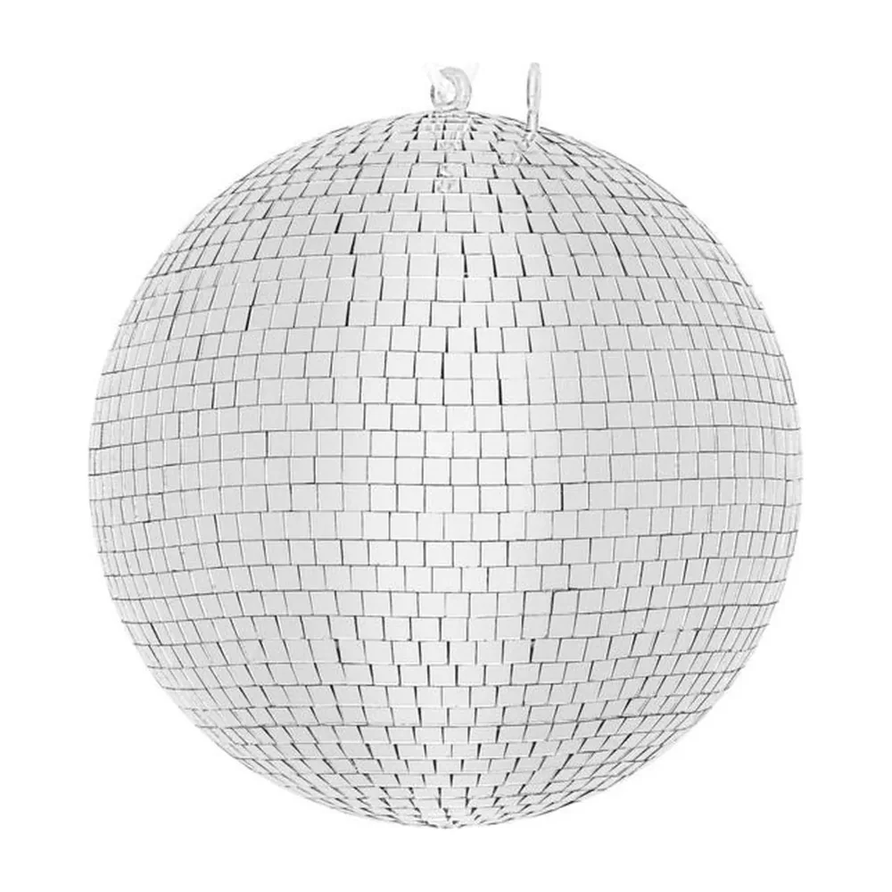 Alquiler de bola de espejos de 30 cm con motor en Madrid
