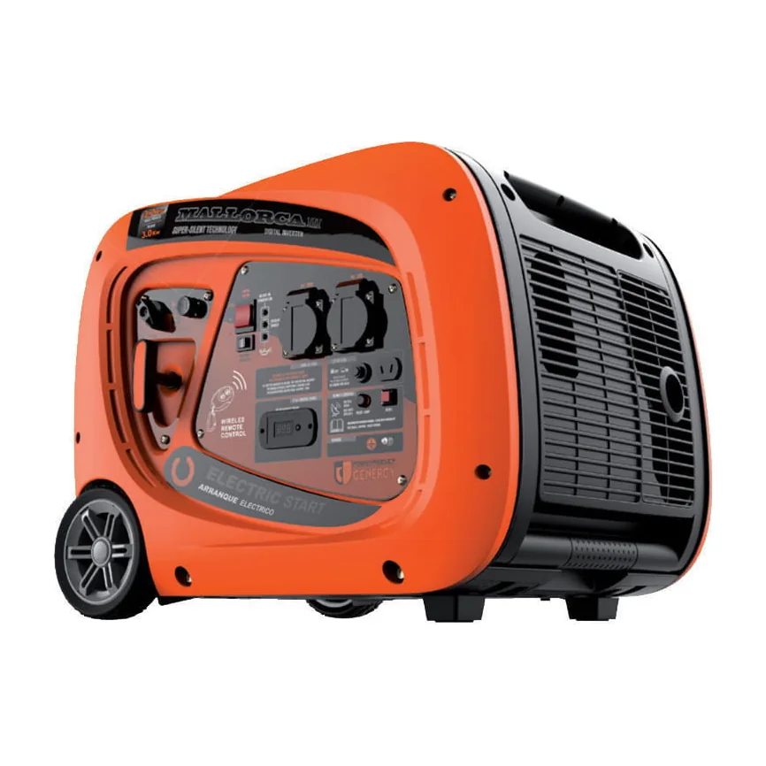 Alquiler de generador inverter silencioso de 3,2 kW en Madrid