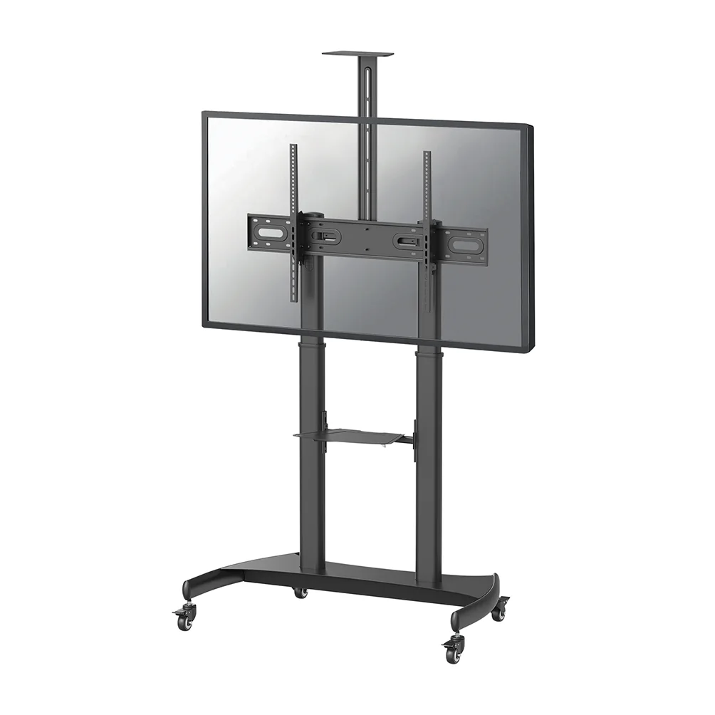 Soporte de suelo con ruedas con una pantalla grande montada