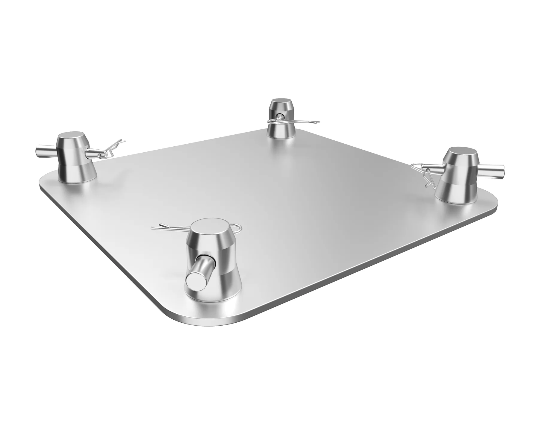 Placa base de truss F34 con sus cuatro conectores